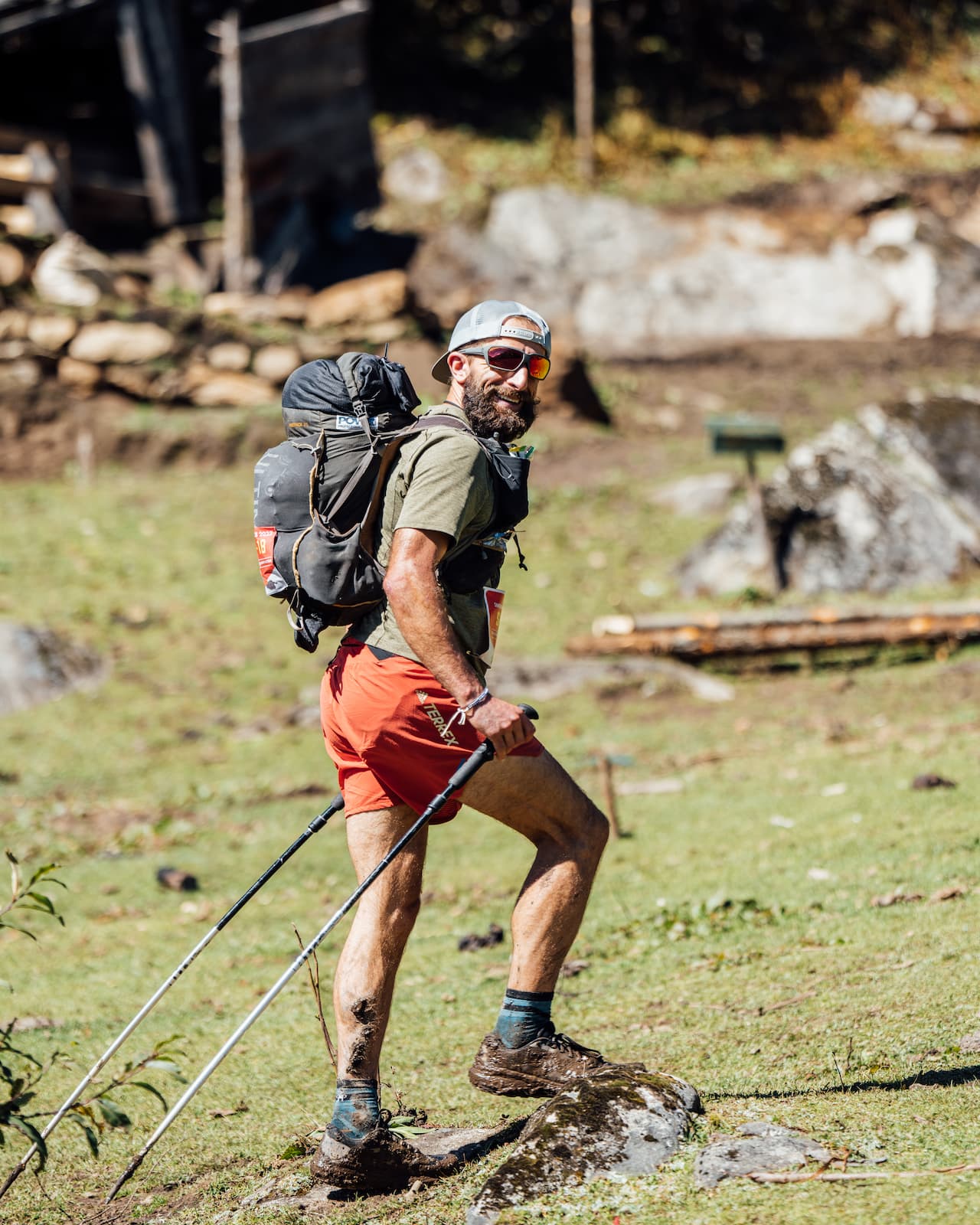 A trekker on a gentle Bhutan trail