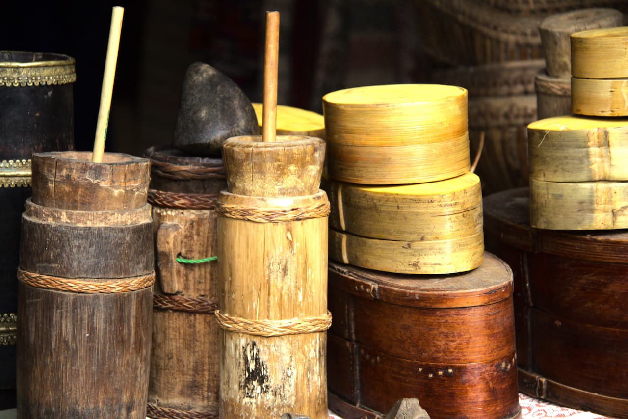 Bhutanese Butter Tea Making