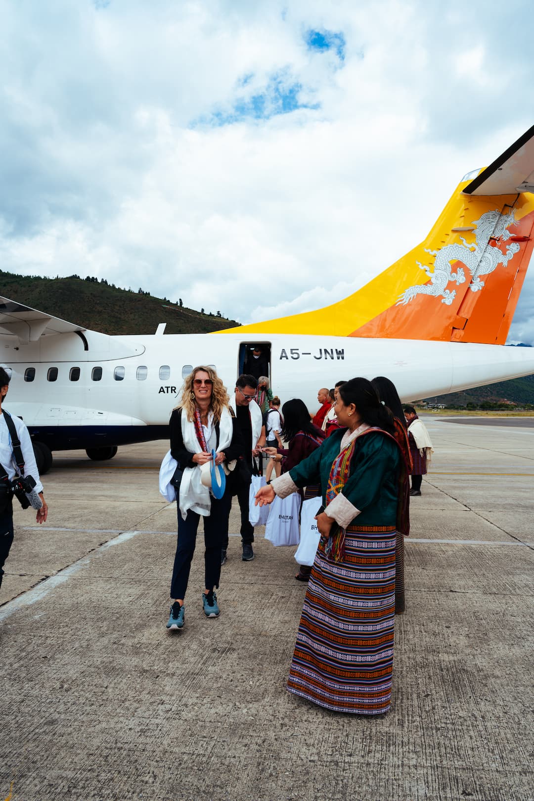 Guests on a private Bhutan tour with Saidpiece Travels