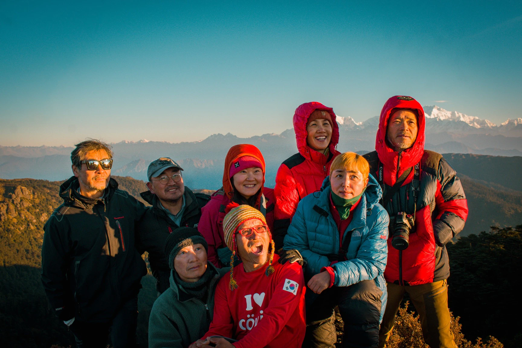 A family on a Himalayan mountain adventure in Bhutan