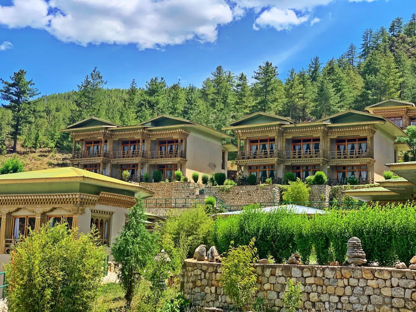 Khangkhu Resort in the Paro valley, home for three nights