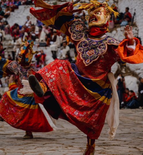 Culture-and-heritage masked dance